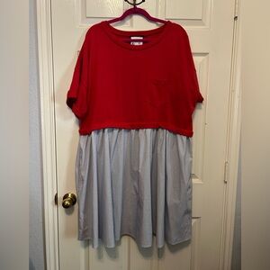 NWT 3X Stylive Sweatshirt Babydoll Dress